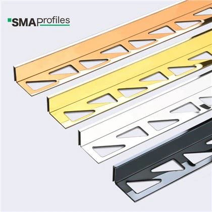 Tall de vora de rajola d'acer inoxidable